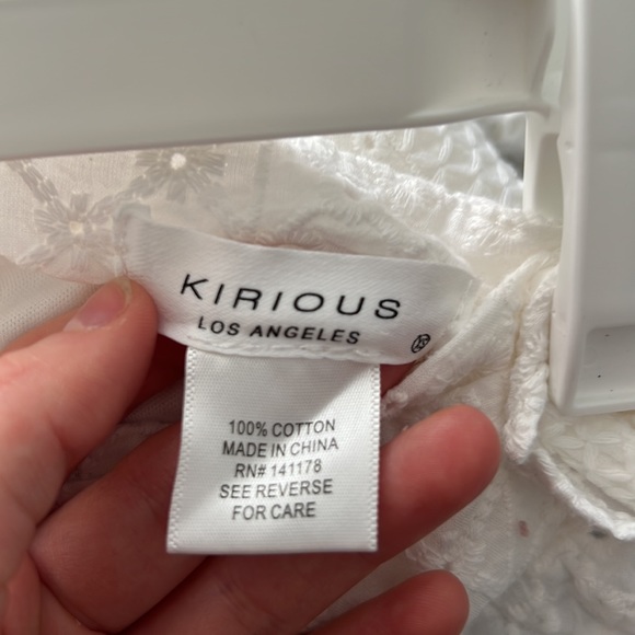 White Eyelet Skirt - Picture 4 of 4